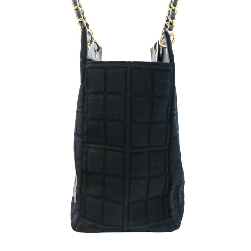 Chanel Choco Bar Cotton Jersey 2way Handbag