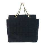 Chanel Choco Bar Cotton Jersey 2way Handbag