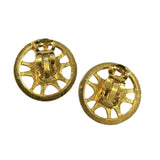 Chanel Coco Mark Round Earrings