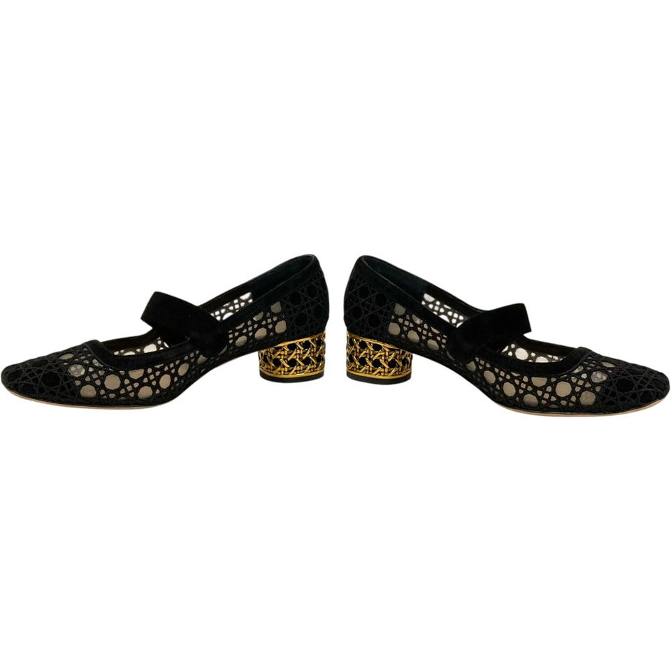 Dior Cannage Embroidered Pumps
