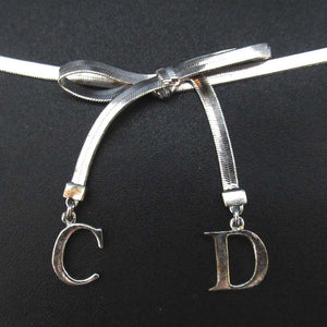 Christian Dior CD Logo Ribbon Choker