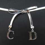 Christian Dior CD Logo Ribbon Choker