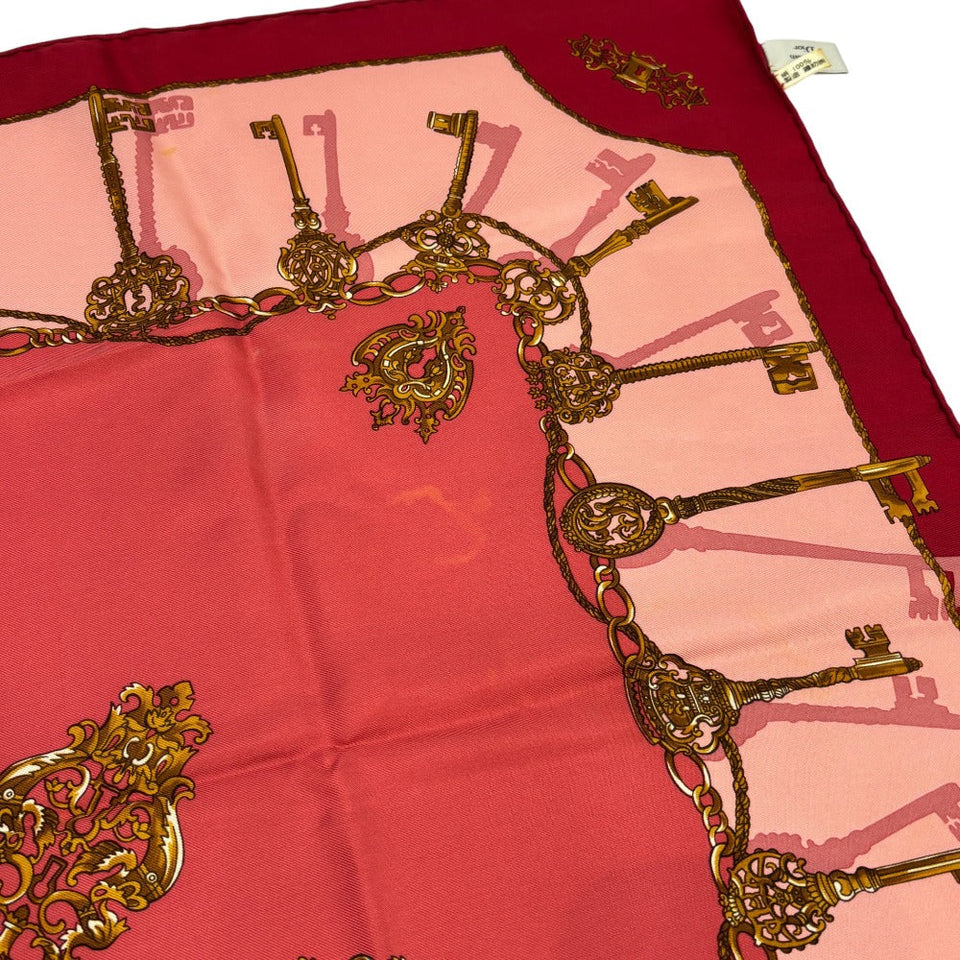 Christian Dior Key Pattern Silk Scarf