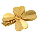 Chanel Clover Motif Coco Mark Brooch