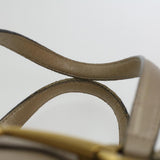 Gucci Horse Bit GG Canvas Hand Bag Leather 2way Gold Beige 320903 34589