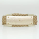 Gucci GG Canvas Tote Bag Beige Champagne Gold 34597