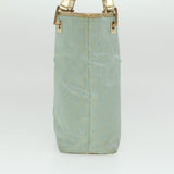 Gucci GG Canvas Shoulder Bag Blue Champagne Gold 0021099 34623