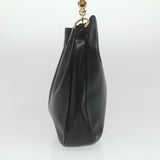 Gucci Bamboo Shoulder Bag Leather Black 0011577 34651