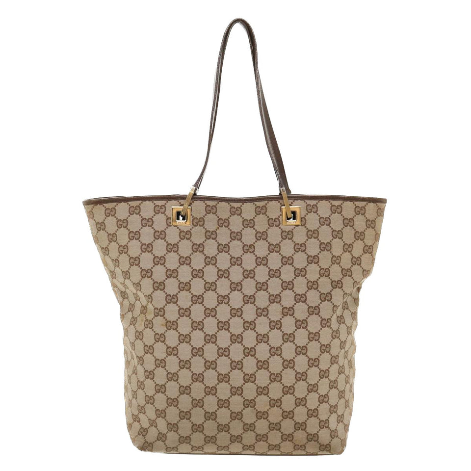 Gucci GG Canvas Shoulder Bag Beige 1098 35367