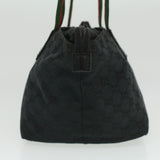 Gucci GG Canvas Web Sherry Line Shoulder Bag Black Red Green 131228 35433