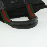 Gucci GG Canvas Web Sherry Line Shoulder Bag Black Red Green 131228 35433