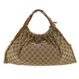 Gucci GG Canvas Hand Bag Beige 76554 35571
