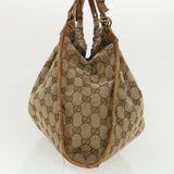 Gucci GG Canvas Hand Bag Beige 76554 35571