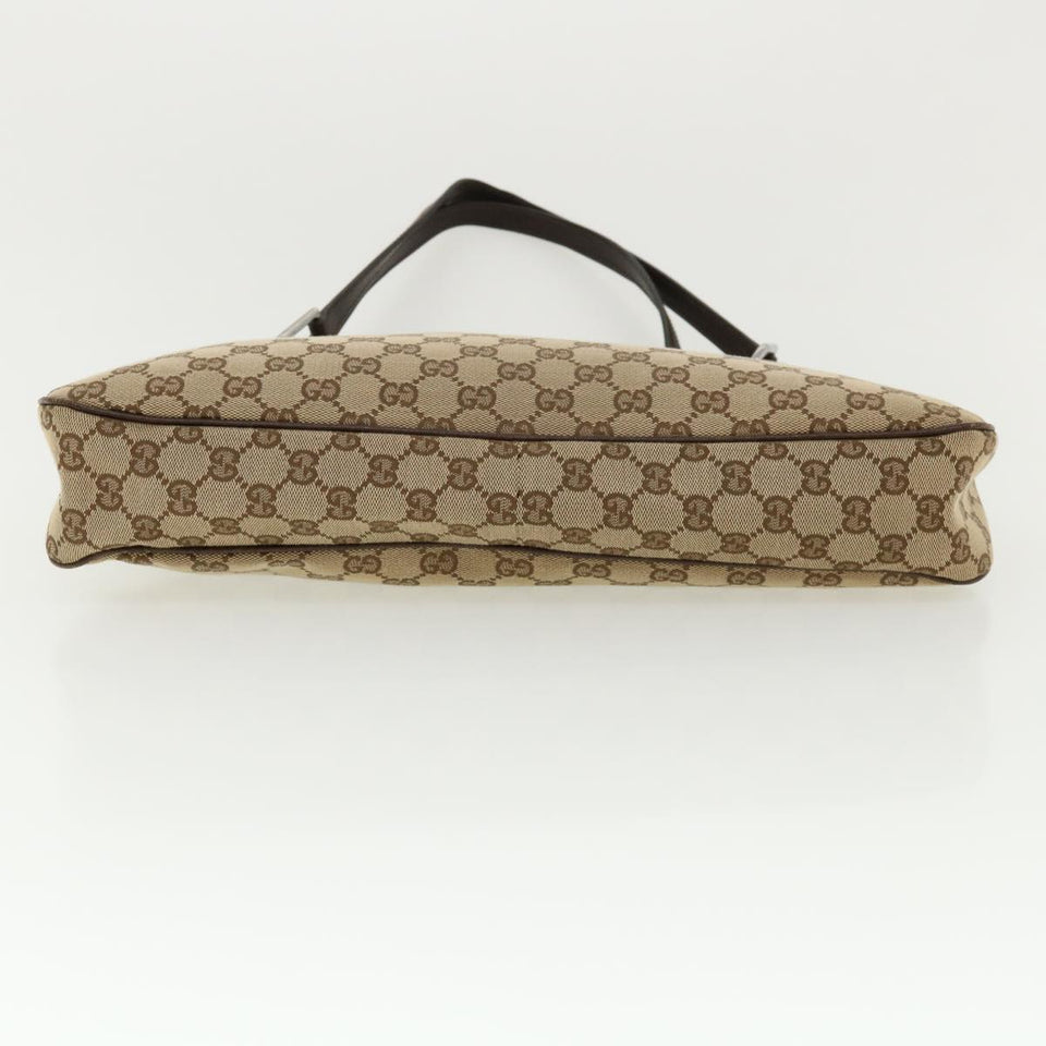 Gucci GG Canvas Shoulder Bag Beige 121023 35573