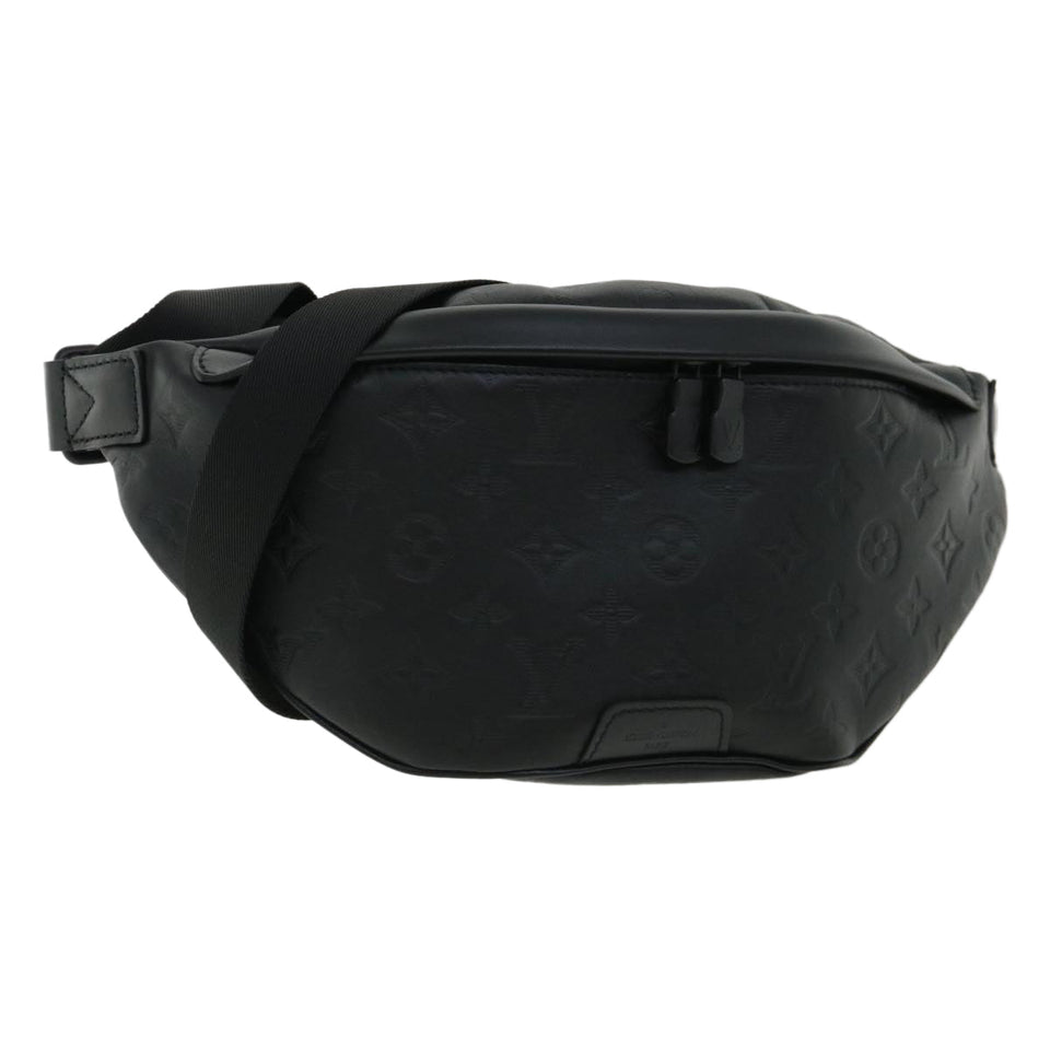 Louis Vuitton Monogram Shadow Discovery Bum Bag PM Body Bag Auth 35611A