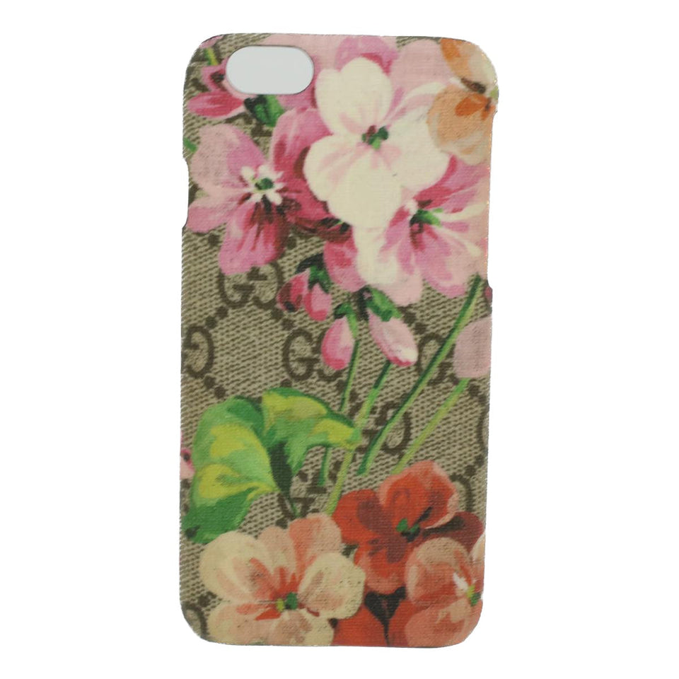 Gucci GG Canvas Floral Print iPhone 6S Case Beige Pink Green 35630