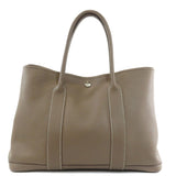 Hermes Garden Party PM Etoupe Tote Bag Leather