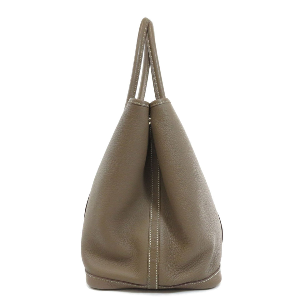 Hermes Garden Party PM Etoupe Tote Bag Leather