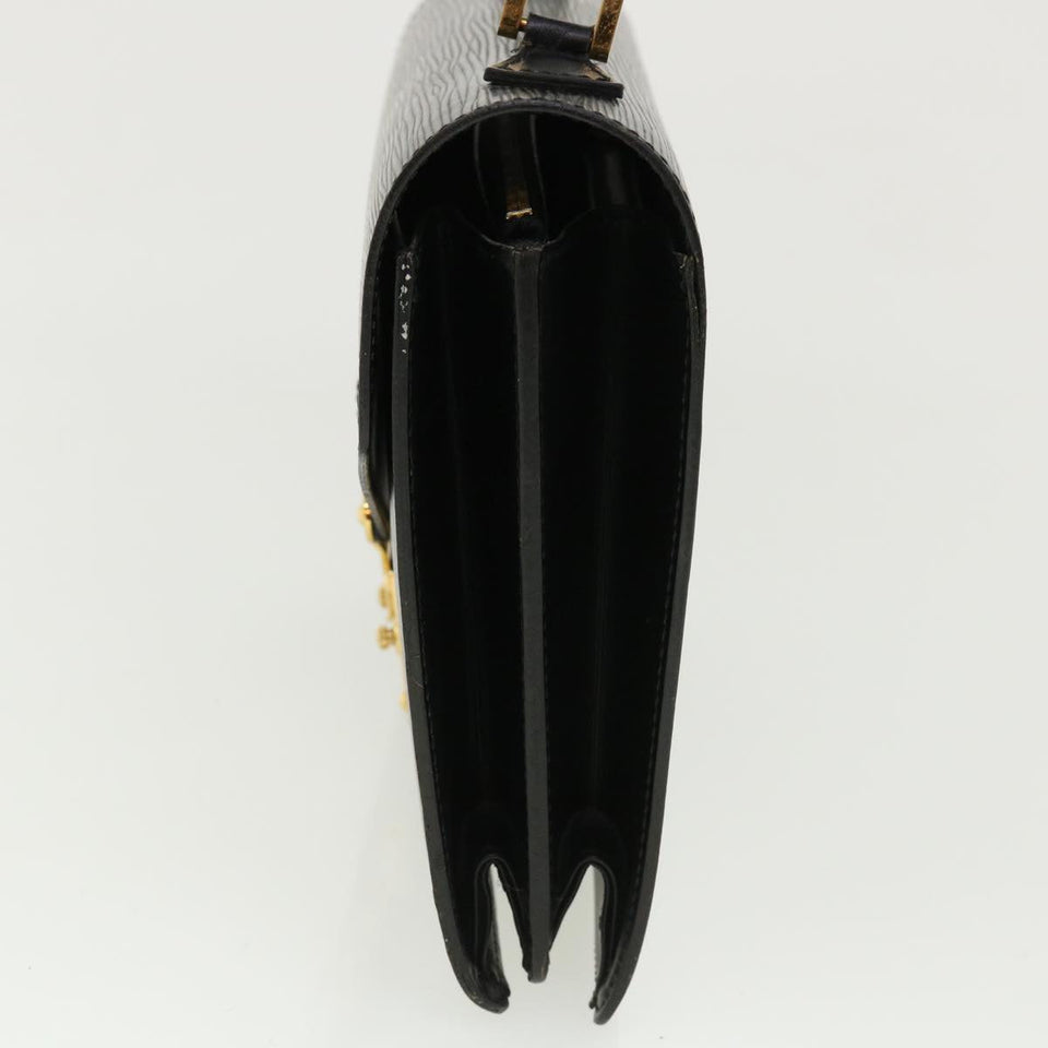 Louis Vuitton Epi Concorde Hand Bag Black LV Auth