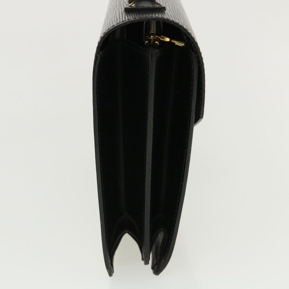 Louis Vuitton Epi Concorde Hand Bag Black LV Auth