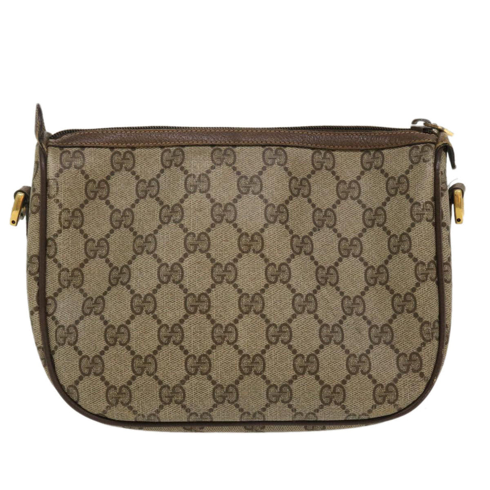 Gucci Web Sherry Line Shoulder Bag PVC Leather Beige Green Red 36081
