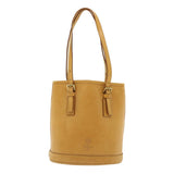 Louis Vuitton Nomad Leather Bucket PM Shoulder Bag Beige LV Auth