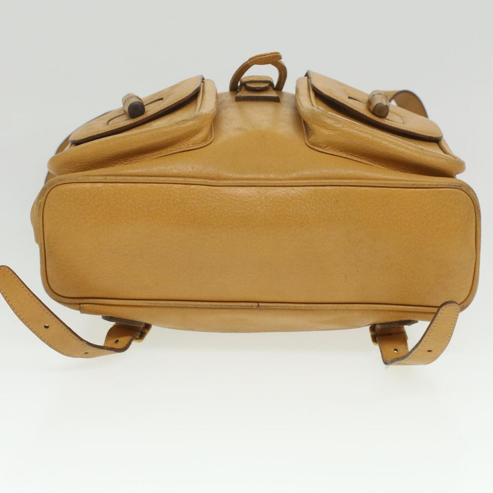 Gucci Bamboo Backpack Leather Yellow 003.2058.0016 36249