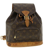Louis Vuitton Monogram Montsouris MM Backpack LV Auth