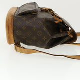 Louis Vuitton Monogram Montsouris MM Backpack LV Auth