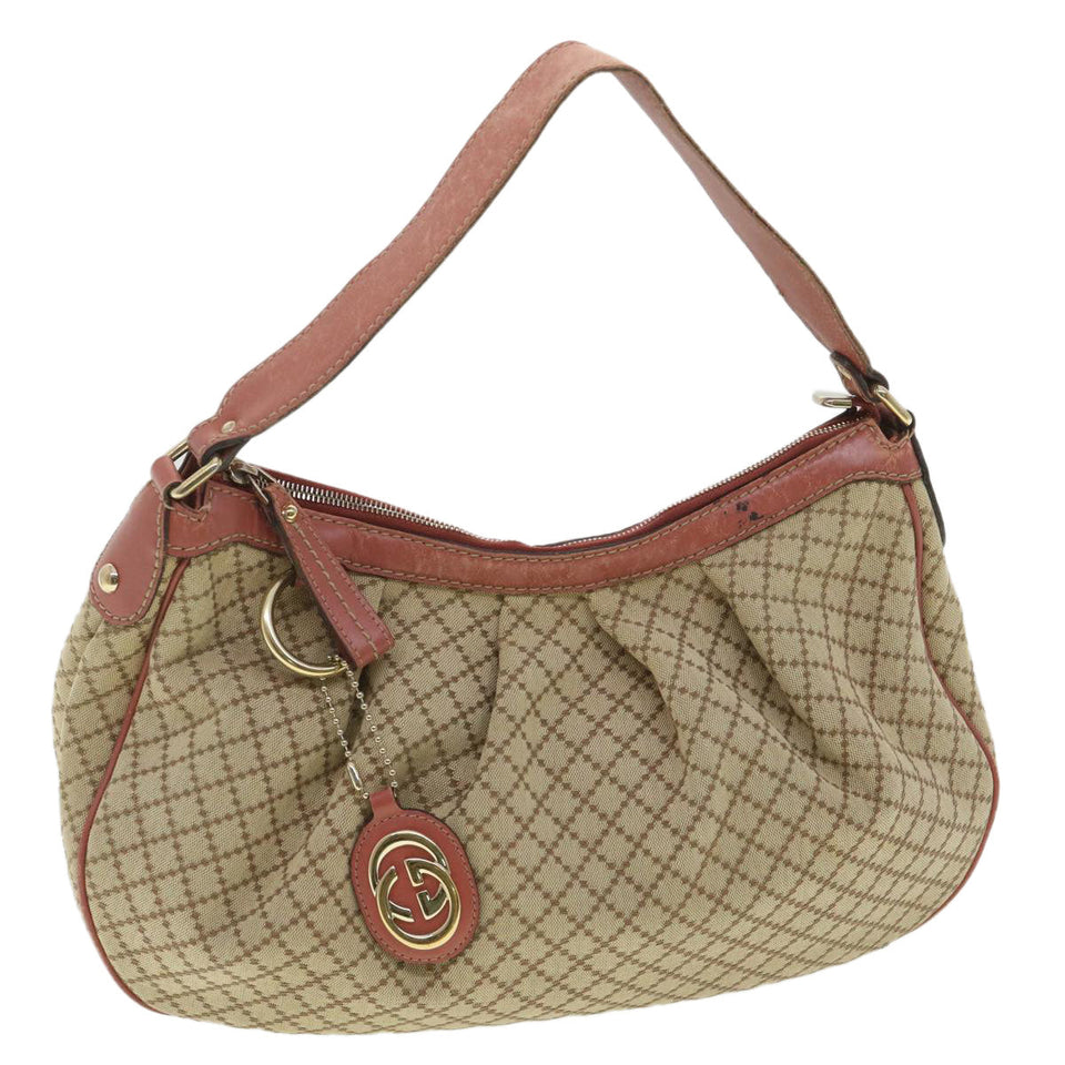 Gucci Shoulder Bag Canvas Beige 232955 36404