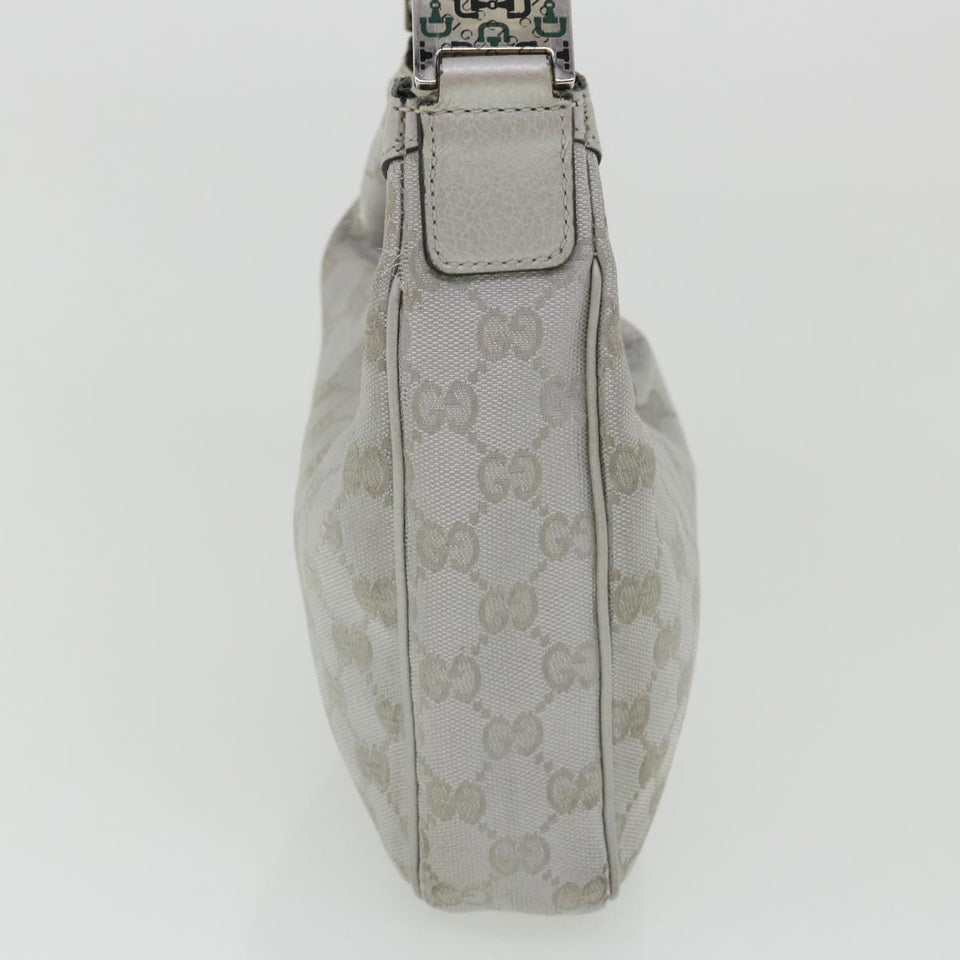 Gucci GG Canvas Hand Bag Silver 2683757 36427
