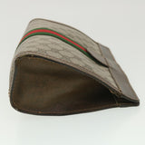 Gucci GG Canvas Web Sherry Line Clutch Bag Beige Red Green 010.378 36471