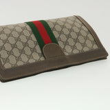 Gucci GG Canvas Web Sherry Line Clutch Bag Beige Red Green 010.378 36471