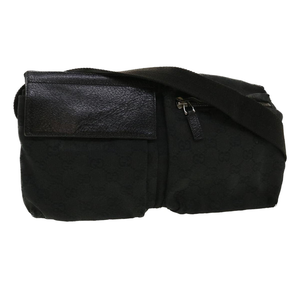 Gucci GG Canvas Waist Bag Black 28566 36493