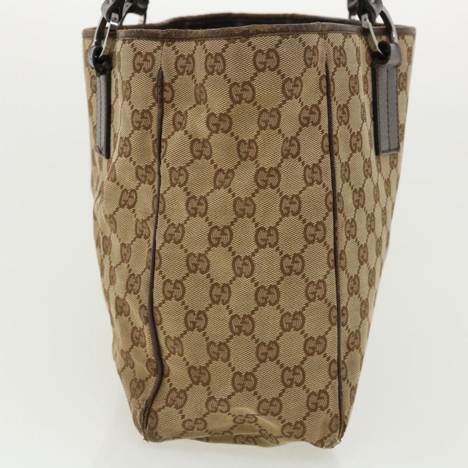 Gucci GG Canvas Hand Bag Beige 113017 36542