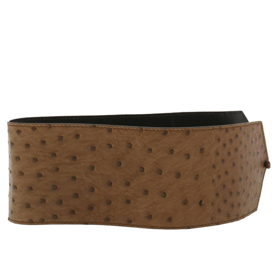Gucci Belt Quillmark Leather 25.2"" Brown 36544