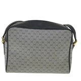 Gucci Micro GG Canvas Shoulder Bag Navy Gray 001.56.0852 36585