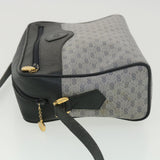Gucci Micro GG Canvas Shoulder Bag Navy Gray 001.56.0852 36585