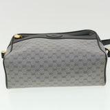 Gucci Micro GG Canvas Shoulder Bag Navy Gray 001.56.0852 36585