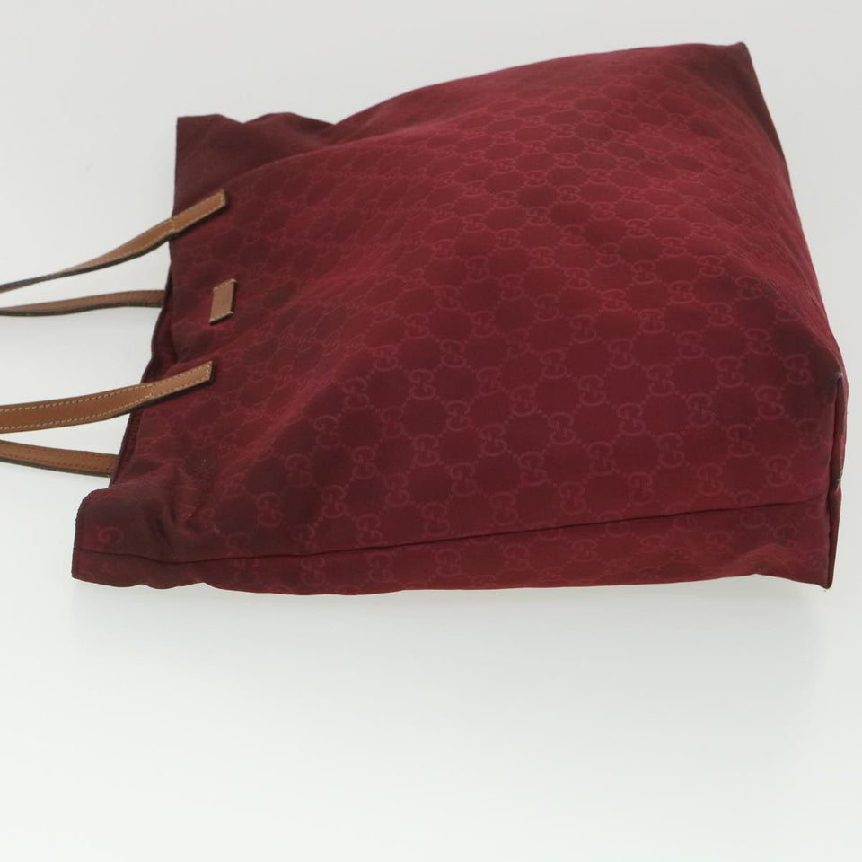 Gucci GG Canvas Tote Bag Wine Red 295252 36590