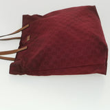 Gucci GG Canvas Tote Bag Wine Red 295252 36590