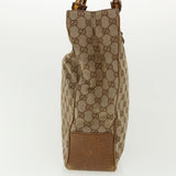 Gucci GG Canvas Bamboo Hand Bag Beige 112530 36619
