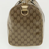 Gucci GG crystal Boston Bag Coated Canvas Beige Gold 193603 36636