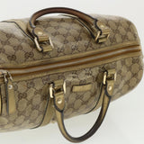 Gucci GG crystal Boston Bag Coated Canvas Beige Gold 193603 36636
