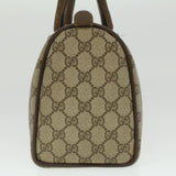 Gucci Web Sherry Line GG Canvas Boston Bag PVC Leather Beige Green 36638