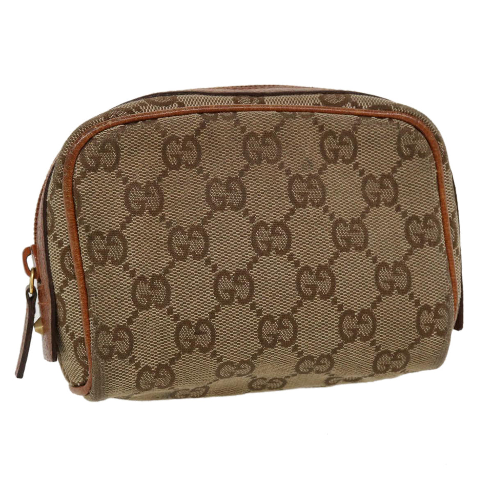 Gucci GG Canvas Pouch Beige 120978 36673