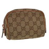 Gucci GG Canvas Pouch Beige 120978 36673