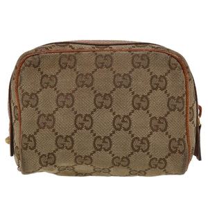 Gucci GG Canvas Pouch Beige 120978 36673