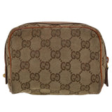 Gucci GG Canvas Pouch Beige 120978 36673