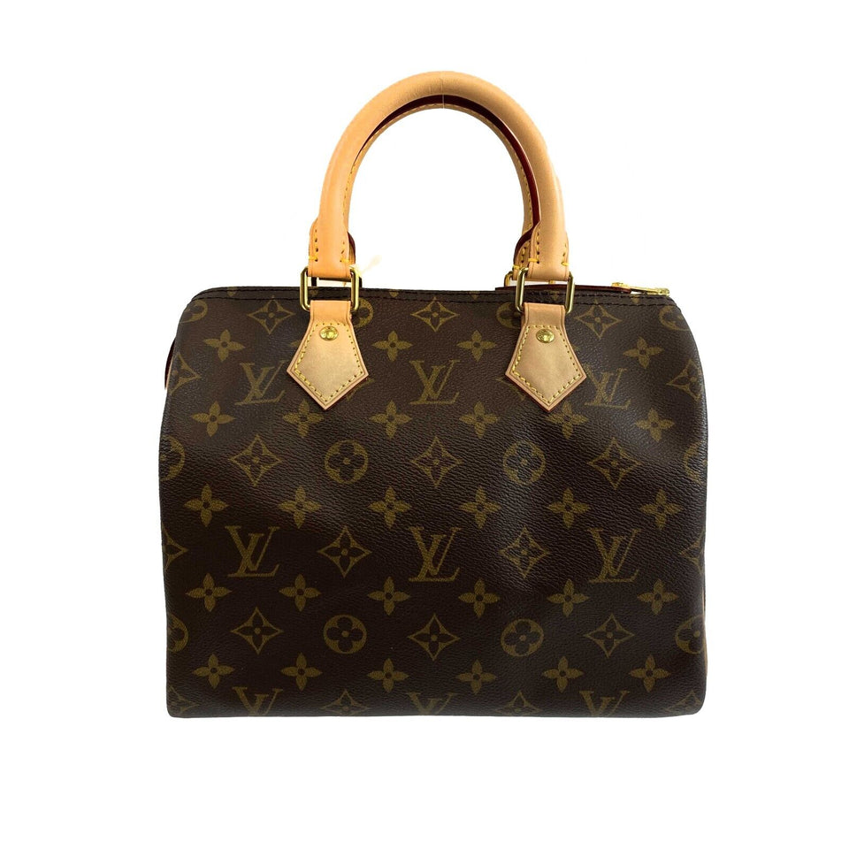 Louis Vuitton - - - Brown Monogram Coated Canvas Satchel Handbag